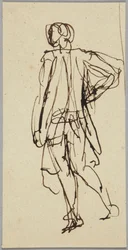 Figura maschile in piedi