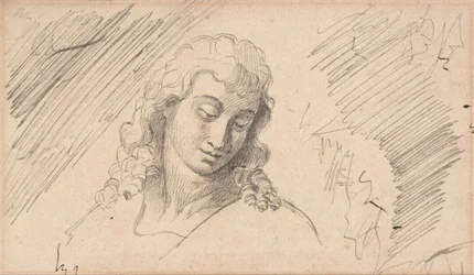 Studio della testa di un giovane uomo
