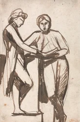 Due giovani in piedi