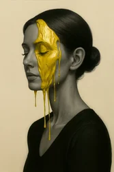 Incoronata nel silenzio, 2025 (acrilico su tela)