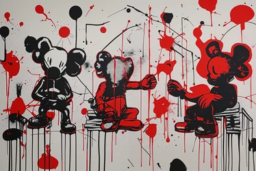 "Pugno di passione", 2024 (acrilico su tela)