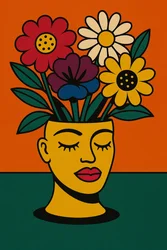 Grow Through It, 2025 (acrilico su tela)