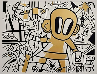 Energia del personaggio principale, 2024 (acrilico su tela)