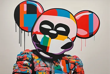 Mosaico di espressioni, 2024 (acrilico su tela)