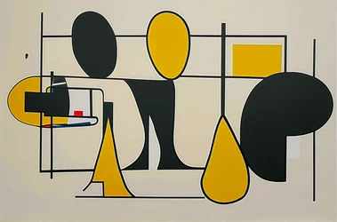 Geometria muta, 2024 (acrilico su tela)