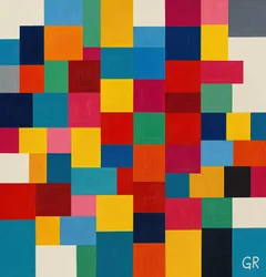 Ordine nel caos, 2025 (acrilico su tela)