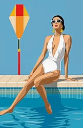 She Owns the Silence, 2025 (acrilico su tela)