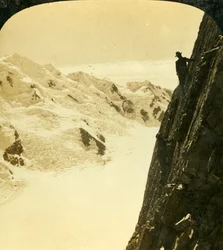 Una Salita Pericolosa, Monte Malte Brun, Nuova Zelanda, c1909