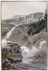 Era bello come il Parco nazionale di Yellowstone (pagina 285) in «Il testamento di un eccentrico» di Jules Verne