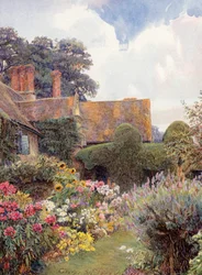 Cleeve Prior, Worcestershire (litografia a colori)