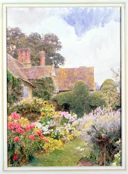 I giardini della Manor House, Cleeve Prior, Worcestershire