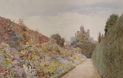 Il sentiero delle rose a Mynthurst, c.1940