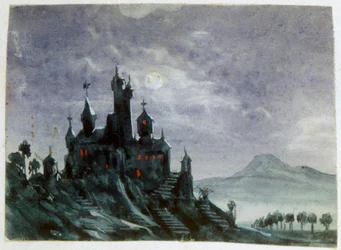 Castello fantastico al chiaro di luna I, 1820-1876