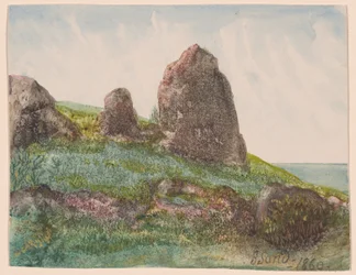 Paesaggio con rocce