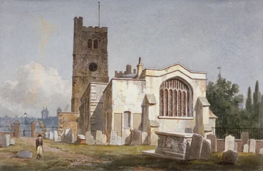 Chiesa di Santa Maria a Lambeth, Londra, c. 1810