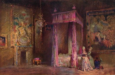 La camera da letto della regina, c1916