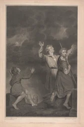 Finestra occidentale della cappella, New College Oxford, Adorazione dei pastori, dalla scena della Natività