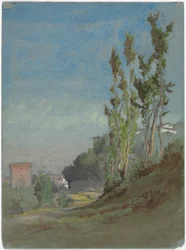 Albano, Italia, 1872 circa (acquerello con guazzo su grafite)