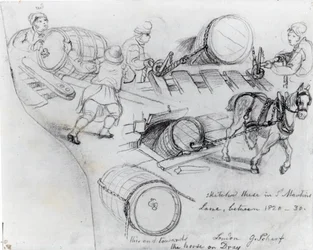 Carrettieri e cavallo, c.1820-30
