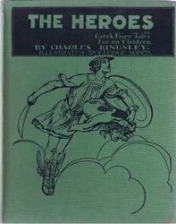 Progettazione della copertina anteriore, da Gli Eroi pubblicato da George Allen e Unwin 1929