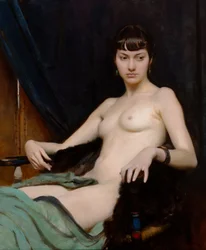 Uno studio (olio su tela)