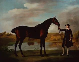 Il cacciatore del Duca di Malborough con un groom