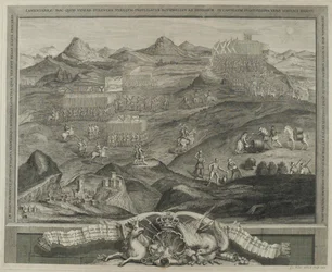 La schiera di battaglia di Carberry Hill vicino a Edimburgo nel 1567, c.1738