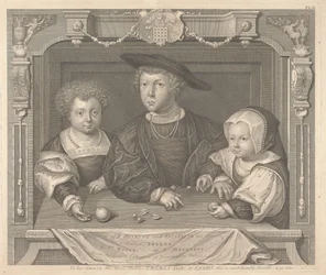 Tre figli di Enrico VII e della sua regina Elisabetta, il principe Arturo, il principe Enrico e la principessa Margherita