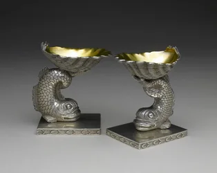 Coppia di piatti da sale, c. 1843-1850