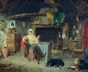 Il pastore di Ettrick. Ragazzo che riceve le sue prime impressioni dalla madre, 1858
