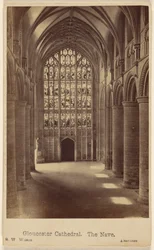 Cattedrale di Gloucester. La navata.
