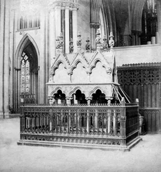Monumento di Walter de Grey, York Minster, York, North Yorkshire, inizio XX secolo