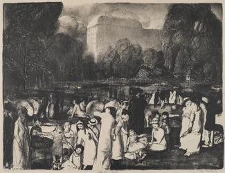 Nel parco, luce, 1916