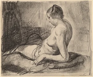 Ragazza nuda reclinata