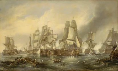 La battaglia di Trafalgar, 21 ottobre 1805, c.1836