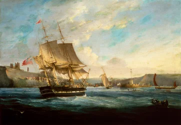 Baleniere Phoenix che Entra nel Porto di Whitby