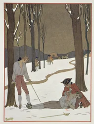 Il Duello tra Valmont e Danceny, illustrazione da 