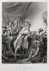 LUIGI IX, San Luigi, di Francia (incisione)