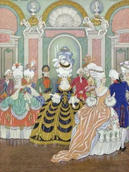 Scena da ballo, illustrazione da 