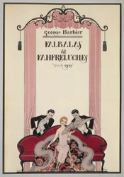 Copertina di Falbalas et Fanfreluches, almanacco del 1925, di George Barbier