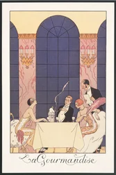 Falbalas et Fanfreluches, Almanacco per il 1925: "La golosità", di George Barbier, stampa