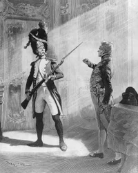 Flambeau e Klemens von Metternich, illustrazione per il dramma "L