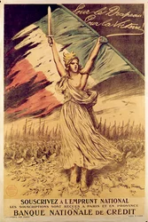 Manifesto francese della Prima guerra mondiale che incoraggia l