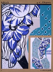 Design di carta da parati, da Idees, pubblicato da A. Calavas, Parigi, c.1925