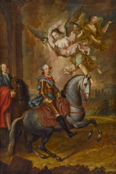 Massimiliano III Giuseppe, Elettore di Baviera, a cavallo