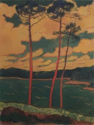 I pini rossi. 1888