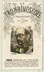 BISMARCK Otto Eduard Leopold von Bismarck-Schoenhausen (1815-1898), - illustrazione da "Le Trombinoscope", periodico satirico politico di Leon-Charles Bienvenu, noto come Touchatout (1835-1910) monografia N. 7, Parigi