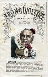 Felix DUPANLOUP (1802-1878) - illustrazione da "Le Trombinoscope", periodico politico satirico di Leon-Charles Bienvenu, noto come Touchatout (1835-1910) monografia N. 21, Parigi