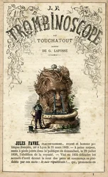 Jules FAVRE (1809-1880) illustrazione da "Le Trombinoscope", periodico politico satirico di Leon-Charles Bienvenu, noto come Touchatout (1835-1910) monografia N. 1, Parigi