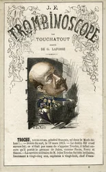 Louis-Jules TROCHU (1815-1896) illustrazione da "Le Trombinoscope", periodico politico satirico di Leon-Charles Bienvenu, noto come Touchatout (1835-1910) monografia N. 6, Parigi
